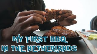 MY FIRST NYAMA CHOMA 🍗 IN THE NETHERLANDS 🇳🇱  BBQ 🍖 in the Netherlands [upl. by Anceline498]