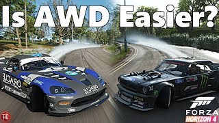 Forza Horizon 4 RWD vs AWD Drifting  Is AWD Really EasierBetter [upl. by Aracal889]