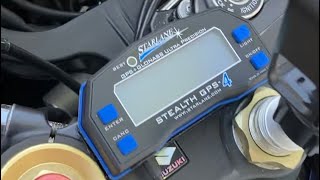 Adding a Starlane GPS4 lite lap timer to the GSXR1000 [upl. by Aramak70]