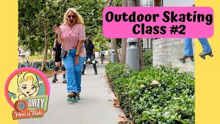 Outdoor Roller Skating Class for BEGINNERS [upl. by Eirrol]