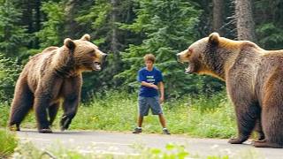 3 MINUTES AGO Two Grizzly Bears MAULED Jogger [upl. by Tedman]