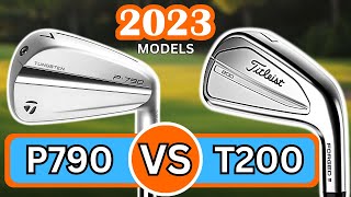 New TITLEIST T200 vs TAYLORMADE P790  New 2023 Iron Battle [upl. by Warder]