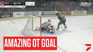 AMAZING GOAL Cameron Hughes Scores BetweenTheLegs Overtime GameWinner For The Texas Stars [upl. by Alica]