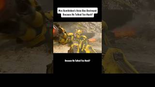 Was Bumblebee’s voice box destroyed because he talked too muchmovie transformrs bumblebee [upl. by Akim791]