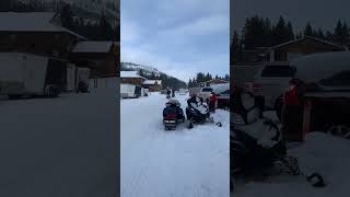 Cooke City Snowmobile Town Two Top snowmobiling Montana [upl. by Lucilia]