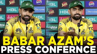 PSL 9  Babar Azams Press Conference  Karachi Kings vs Peshawar Zalmi  Match 29  M2A1A [upl. by Mckale911]