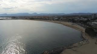 Panorámica aérea de la Playa de Cambrils Tarragona [upl. by Warram]