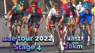 Uae Tour 2022 Stage4 Last 22km [upl. by Ayimat819]