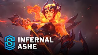 Infernal Ashe Skin Spotlight  League of Legends [upl. by Neelloj]