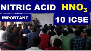 NITRIC ACID  ICSE CLASS 10  ISC Class 12 P Block [upl. by Grimonia164]