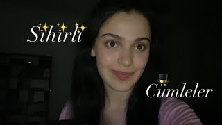 Türkçe ASMR  Trigger veren cümleler [upl. by Haibot]