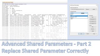 Advanced Shared Parameters  Part 2  Delete  Replace Shared Parameter [upl. by Oiretule]