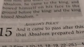 2Samuel Ch15 ABSALOM POLICY📖Bible Study join us Day10 Challenge FaithStructure GOD2024 [upl. by Honna]