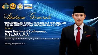 Transformasi Digital Tata Kelola Pertanahan Dalam Menyongsong Indonesia Emas 2045 [upl. by Atimad]