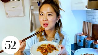 Dubu Jorim Korean Braised Tofu with Esther Choi  At Home With Us [upl. by Erdua]