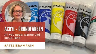 FarbenBasics Warme und kalte Grundfarben und was beim Mischen passiert [upl. by Shaver]