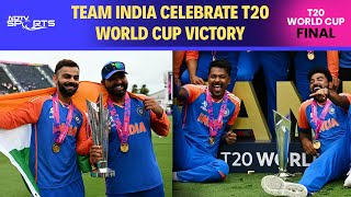 India Winning Moment Today  Team India Celebrate T20 World Cup Victory [upl. by Hsotnas]