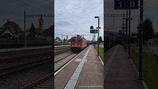 SBB Güterzug beim Bahnhof Rupperswil  Kanton Aargau  Schweiz 2024  shorts [upl. by Jarvey]