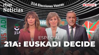 ELECCIONES EUSKADI El PNV EMPATA con EH BILDU a 27 ESCAÑOS y podrá seguir gobernando con el PSE [upl. by Joycelin658]