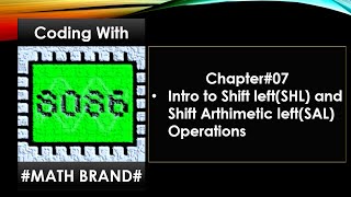 Microprocessor amp Microcontroller  Chapter7  SHL and SAL Instruction  Assembly Language  Emu8086 [upl. by Dnamra]