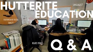 Hutterite Education QampA  university creationism or big bang learning disabilities etc vlog 188 [upl. by Koeninger]