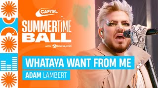 Adam Lambert  Whataya Want From Me Live at Capitals Summertime Ball 2023  Capital [upl. by Aynor]