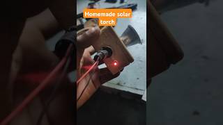 Homemade solar torchdiy electricidea led emergencylight light electriclight ledlights short [upl. by Kandy]