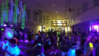 Lecanto Middle School 201617 Glow Dance Party in USA [upl. by Dupin]