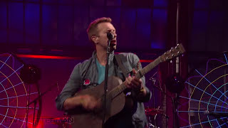 Coldplay  Mylo XylotoHurts Like Heaven Live on Letterman [upl. by Zebapda]