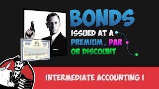 Discounts Premiums and Bonds at Par Intermediate Financial Accounting Tutorial 12 [upl. by Atiuqes]