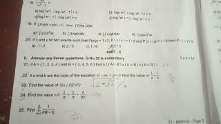 TN11th Maths First Revision question paper with answer key2023 [upl. by Leesen]