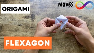 EASY FLEXAGON ORIGAMI TUTORIAL STEP BY STEP  HOW TO MAKE A PAPER FLEXAGON ORIGAMI  FOLDING ALWAYS [upl. by Smaoht]