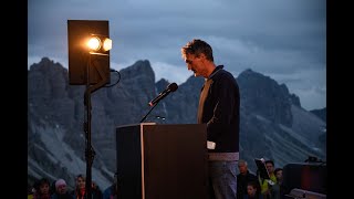 Reinhold Scherer at David Lama memorial [upl. by Nylireg167]