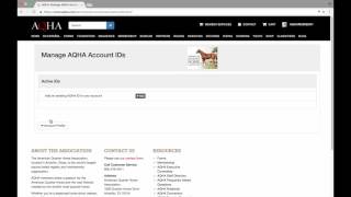 How to Create an AQHA Online Account [upl. by Dotson]