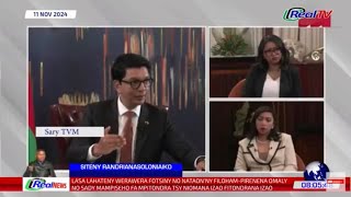 REAL NEWS  NY VAOVAO MARINA MIVANTANA 11 NOVEMBRE 2024 madagascar [upl. by Llerrahs647]