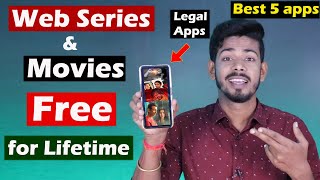 Best apps to Watch Movies and Web series  Best 5 Free Ott Apps [upl. by Traver]