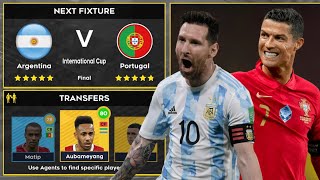 DLS 22  Argentina 🇦🇷 vs 🇵🇹 Portugal  International Cup  Dream League Soccer 2022 Gameplay [upl. by Corbett]