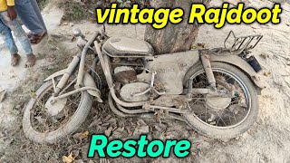 VINTAGE RAJDOOT 175 CC  Restoration amp Modification  Legendary Bike Of India [upl. by Amak]