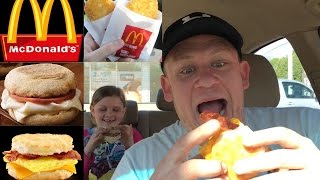 McDonalds ☆EGG WHITE DELIGHT  BACON EGG amp CHEESE BISCUIT☆ Food Review [upl. by Meeharb864]