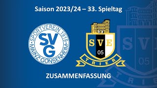 SVETV SV Gonsenheim vs Eintracht Trier  Highlights 33 Spieltag Saison 2324 [upl. by Megen]