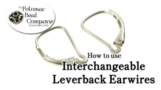 How to Use Interchangeable Leverback Earwires [upl. by Nylek844]