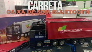 Caixa de som em Formato de Carreta Caminhão com Entrada de Pendrive e Bluetooth [upl. by Keppel115]