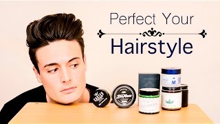 Mens Hairstyling  Choosing the BEST Product for Your Hairstyle [upl. by Oleic634]