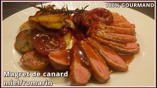 Magret de canard au miel  recette et cuisson [upl. by Orozco]