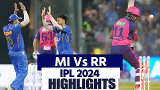 MI Vs RR IPL 2024 Highlights Mumbai Indians Vs Rajasthan Royals IPL 2024 Match 14 Highlights  MI V [upl. by Dionne]