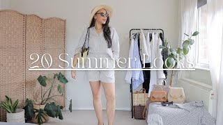 20 Effortless Summer Outfits  Linen Lookbook COS Arket HampM and many more [upl. by Ydorb]