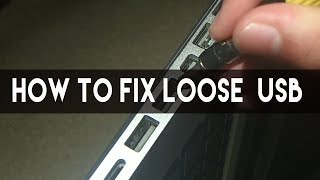 How to Fix any Loose USB Port Easily Falls out  Not Charging [upl. by Kartis]