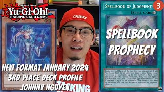 Yugioh New Format January 2024 3rd Place Deck Profile  SpellbookProphecy  JUDGMENT IS BACK AT 3 [upl. by Ferrell]