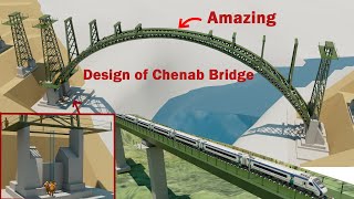 the secret of Chenab Bridge in Hindi  Chenab Bridge animated video [upl. by Kristie]