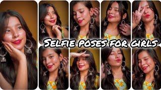 Cute selfie poses for girls 🌼poses in kurti at home ✨🌷youtubevideo snapchat viralvideo [upl. by Hills]